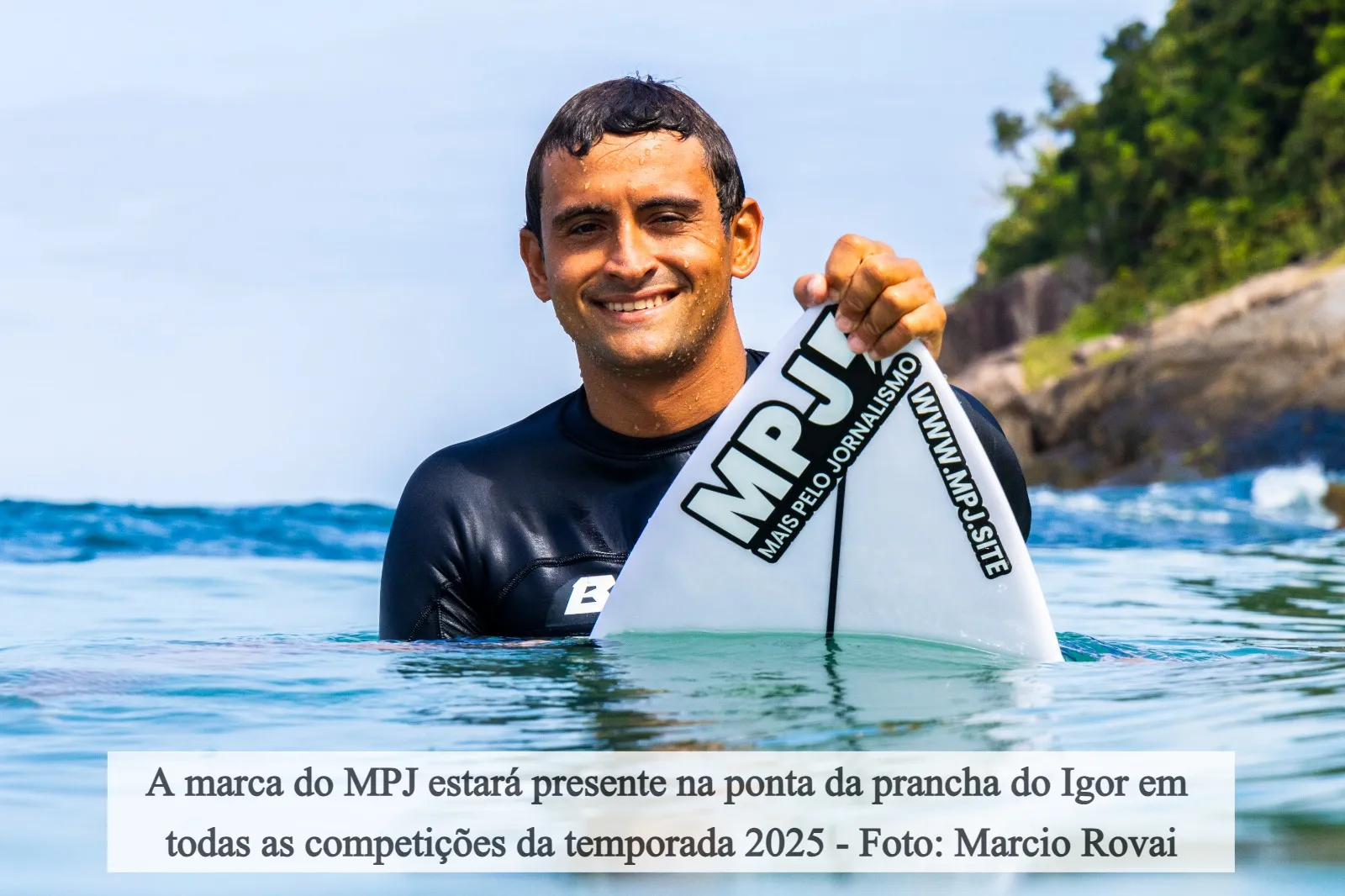 Mais Pelo Jornalismo, projeto de democratização da informação, aposta no surfe e patrocina Igor Moraes